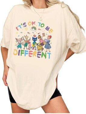 Graphic Tshirt “It’s Ok To Be Different” inclusiveness special education Large